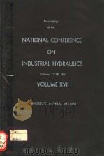 NATIONAL CONFERENCE ON FLUID POWER  VOLUME 17（1963 PDF版）