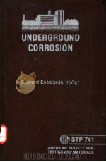 UNDERGROUND CORROSION PDF电子版封面