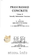 PRESTRESSED CONCRETE VOLUME 2 PDF电子版封面 Y.GUYON