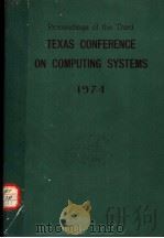 THIRD TEXAS CONFERENCE ON COMPUTING SYSTEMS（ PDF版）