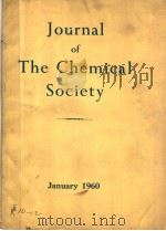 JOURNAL OF THE CHEMICAL SOCIETY 1960 PDF电子版封面