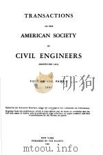 TRANSACTIONS OF THE AMERICAN SOCIETY OF CIVIL ENGINEERS  VOLUME 126  PART 1（1961 PDF版）