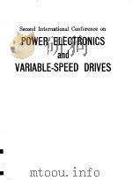 POWER ELECTRONICS AND VARIABLE-SPEED DRIVES PDF电子版封面