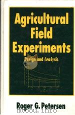 AGRICULTURAL FIELD EXPERIMENTS PDF电子版封面