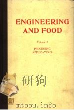 ENGINEERING AND FOOD VOLUME 2 PDF电子版封面