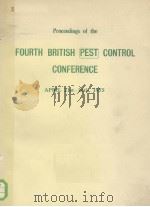 PROCEEDINGS OF THE FOURTH BRITISH PEST CONTROL CONFRENCE PDF电子版封面