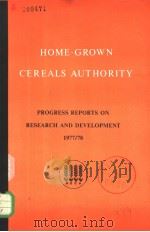 PROGRESS REPORT ON RESEARCH AND DEVELOPMENT 1977-1978（ PDF版）