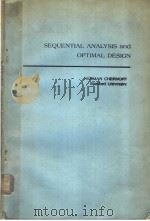 SEQUENTIAL ANALYSIS AND OPTIMAL DESIGN PDF电子版封面