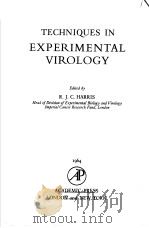 TECHNIQUES IN EXPERIMENTAL VIROLOGY（1964 PDF版）