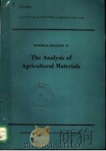 THE ANALYSIS OF AGRICULTURAL MATERIALS（1973 PDF版）