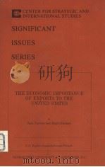 THE ECONOMIC IMPORTANCE OF EXPORTS TO THE UNITED STATES PDF电子版封面 0892060190