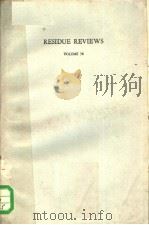 RESIDUE REVIEWS  VOLUME 58   1975  PDF电子版封面  0387901353  FRANCIS A.GUNTHER 