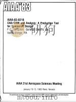 CAD/CAM AND ANALYSIS:A PRODUCTION TOOL FOR SPACECRAFT DESIGN（ PDF版）