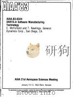 DARTS-A SOFTWARE MANUFACTURING TECHNOLOGY 1983 PDF电子版封面