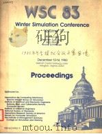 1983 WINTER SIMULATION CONFERENCE PROCEEDINGS  VOLUME 2     PDF电子版封面    STEPHEN D.ROBERTS  JERRY BANKS 
