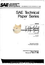 SAE TECHNICAL PAPER SERIES TACOM/CUMMINS ADIABATIC ENGINE PROGRAM PDF电子版封面