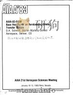 BASE HEATING ON AN AREOBRAKING ORBITAL TRANSFER VEHICLE PDF电子版封面