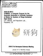 AIAA'83 AIAA-83-0013 PDF电子版封面