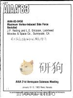 AIAA'83 AIAA-83-0458 PDF电子版封面