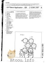 UK PATENT APPLICATION GB 2 036 267 A PDF电子版封面