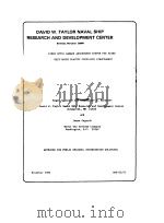 DAVID W.TAYLOR NAVAL SHIP RESEARCH AND DEVELOPMENT CENTER     PDF电子版封面     