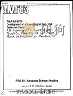 AIAA'83 AIAA-83-0076 PDF电子版封面