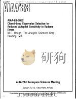 AIAA'83 AIAA-83-0062 PDF电子版封面