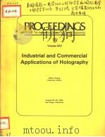 PROCEEDINGS OF SPIE-THE INTERNATIONAL SOCIETY FOR OPTICAL ENGINEERING VOLUME 353 INDUSTRIAL AND COMM PDF电子版封面