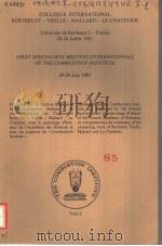 COLLOQUE INTERNATIONAL BERTHELOT-VIEILLE-MALLARD-LE CHATELIER TOME 1 PDF电子版封面