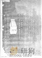 PROGRAM PRINTOUT OF TEST TAPE F (4931-00-687-8515) FOR TEST SET,COMPUTER LOGIC UNIT AN/GSM-70(FALT) PDF电子版封面