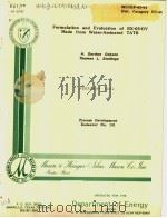 FORMULATION AND EVALUATION OF RX-03-DY MADE FROM WATER-AMINATED TATB PDF电子版封面 A.GORDON OSBORN THOMAS L.STAL