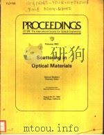 PROCEEDINGS OF SPIE-THE INTERNATIONAL SOCIETY FOR OPTICAL ENGINEERING VOLUME 362 SCATTERING IN OPTIC PDF电子版封面 0892523972