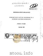EXAMINATION OF OPTICAL HOLOGRAMS BY A SCANNING ELECTRON MICROSCOPE PDF电子版封面 CHARLES R.STUMPFEL