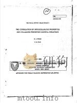 THE CORRELATION OF NITROCELLULOSE PROPERTIES AND CELLULOSE FEEDSTOCK CRYSTAL STRUCTURE PDF电子版封面 H.J.PRASK C.S.CHOI