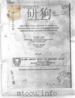 ANALYTICAL MODEL DESIGNED TO PREDICT THE PROBABILITY OF EXPLOSION PROPAGATION BETWEEN ADJOINING SING PDF电子版封面