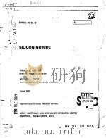 SILICON NITRIDE     PDF电子版封面    DONALD R.MESSIER AND WILLIAM J 