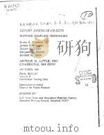 REPORT DRXTH-TE-CR-82179 SURFACE SAMPLING TECHNIQUES VOLUME 2 PDF电子版封面