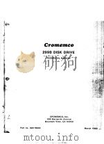 CROMEMCO 299B DISK DRIVE TECHNICAL MANUAL PDF电子版封面