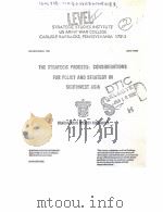 THE STRATEGIC PROCESS:CONSIDERATIONS FOR POLICY AND STRATEGY IN SOUTHEWST ASIA PDF电子版封面 COLONEL WILLIAM O.STAUDENMAIER