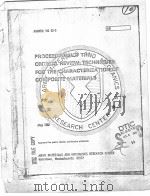 PROCEEDINGS OF THE CRITICAL REVIEW;TECHNIOUES FOR THE CHARACTERIZATION OF COMPOSITE MATERIALS PDF电子版封面