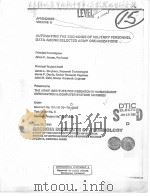 APPENDICES VOLUME AUTOMATING THE EXCHANGE OF MILITARY PERSONNEL DATA AMONG SELECTED ARMY ORGANIZATIO PDF电子版封面 ALTON P.JENSEN