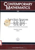 CONTEMPORARY MATHEMATICS 232 FUNCTION SPACES PDF电子版封面 0821809393