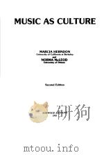 MUSIC AS CULTURE PDF电子版封面 0848244796 NORMA MCLEOD
