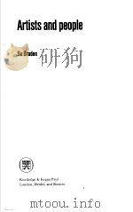 ARTISTS AND PEOPLE PDF电子版封面 0710089201