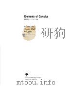 ELEMENTS OF CALCULUS  SECOND EDITION     PDF电子版封面  0534092403  G.DON ALLEN  CHARLES CHUI  BIL 
