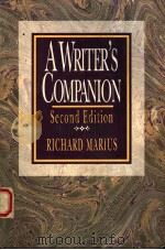 A WRITER'S COMPANION SECOND EDITION 1991 PDF电子版封面 0075572524