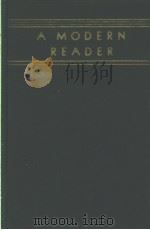 A MODERN READER 1936 PDF电子版封面 WALTER LIPPMANN ALLAN NEVINS