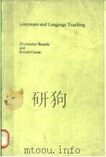 LITERATURE AND LANGUAGE TECAHING 1986年 PDF电子版封面 CHRISTOPHER BRUMFIT RONALD CA