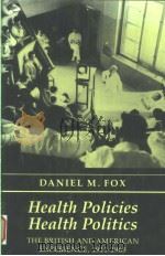 HEALTH POLICIES HEALTH POLITTICS 1986 PDF电子版封面 0691047332