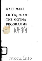 CRITIQUE OF THE GOTHA PROGRAMME（1976 PDF版）
